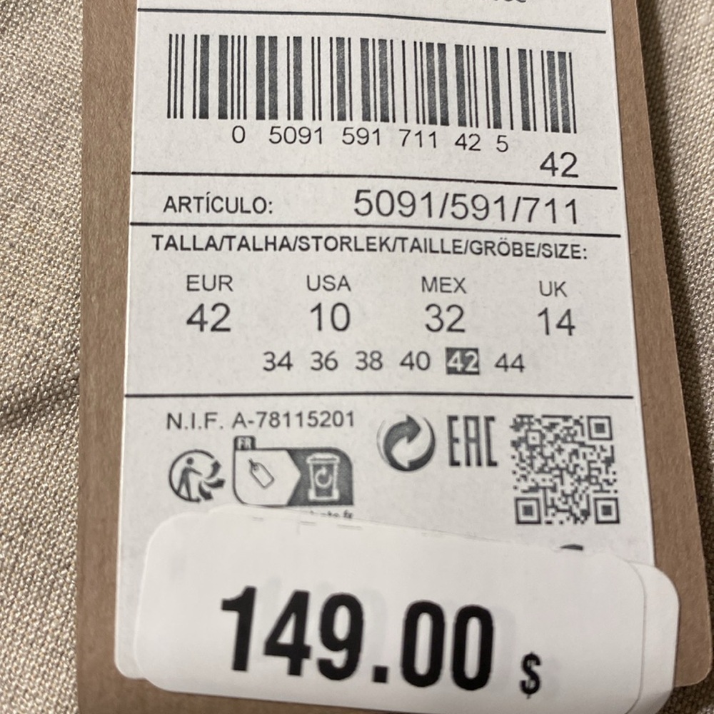 NWT. Massimo Dutti Linen Blend Straight Fit Cargo Pants. Size 10. - Picture 10 of 12